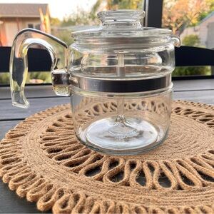 Vintage PYREX 7754 4 c percolator all intact